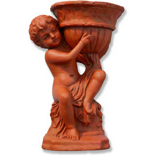 French Cherub Urn Planter - 12.5-inch — Metro finish