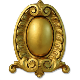 Cresti Plaque Wall Plaque - 17-inch — Deep Gold finish