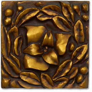 Carnation Remnant Wall Plaque - 12-inch — Bronze finish