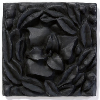 Carnation Remnant Wall Plaque - 12-inch — Dusted Black finish