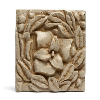 Carnation Remnant Wall Plaque - 12-inch — Museum Terracotta finish