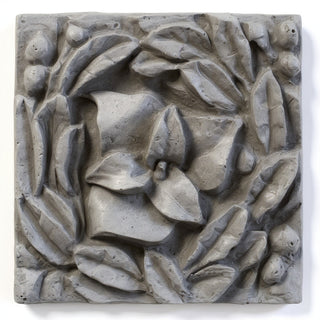 Carnation Remnant Wall Plaque - 12-inch — Old Stone finish