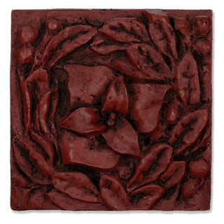 Carnation Remnant Wall Plaque - 12-inch — Rust finish