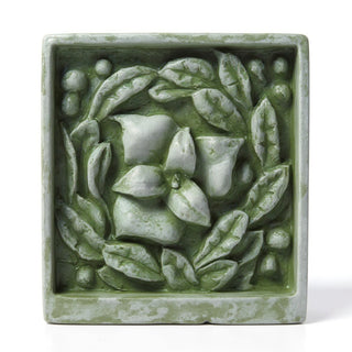 Carnation Remnant with Frame Wall Plaque - 15.75-inch — Mossy Green finish