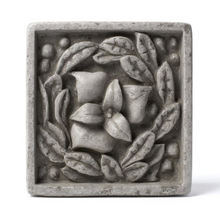 Carnation Remnant with Frame Wall Plaque - 15.75-inch — Old Stone finish