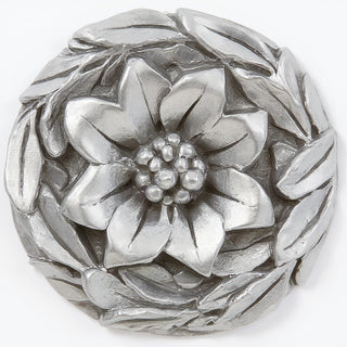 Daisy Remnant Wall Plaque - 12-inch — Antique Silver finish