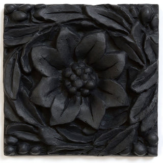 Daisy Remnant Wall Plaque - 12-inch — Dusted Black finish
