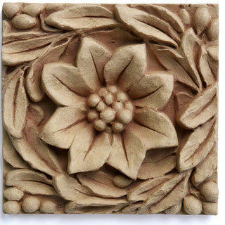 Daisy Remnant Wall Plaque - 12-inch — Gothic Stone finish