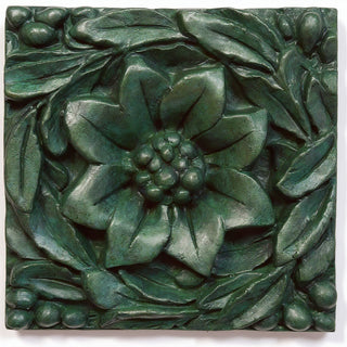 Daisy Remnant Wall Plaque - 12-inch — Green Bronze finish