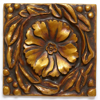 Rosette Wall Panel Wall Plaque - 12-inch — Bronze finish
