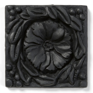 Rosette Wall Panel Wall Plaque - 12-inch — Dusted Black finish