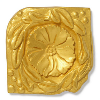 Rosette Wall Panel Wall Plaque - 12-inch — Deep Gold finish