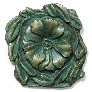 Rosette Wall Panel Wall Plaque - 12-inch — Green Bronze finish