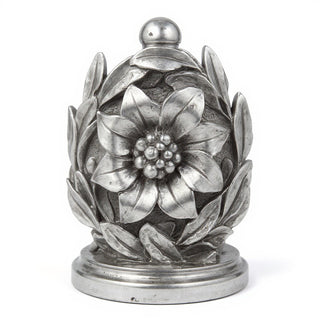 Daisy Remnant with Frame Wall Plaque - 15.75-inch — Antique Silver finish