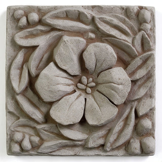 Morning Glory Remnant Wall Plaque - 12-inch — Antique Stone finish