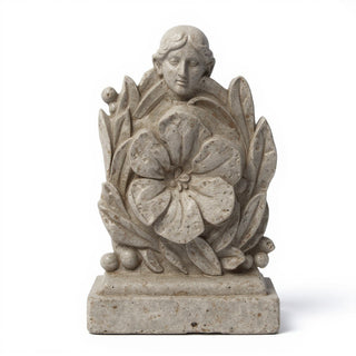 Morning Glory Remnant Wall Plaque - 15.75-inch — Antique Stone finish