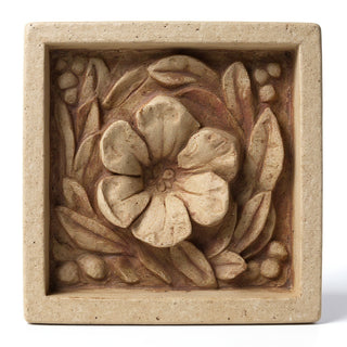 Morning Glory Remnant Wall Plaque - 15.75-inch — Gothic Stone finish
