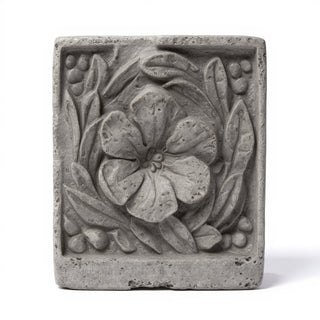 Morning Glory Remnant Wall Plaque - 15.75-inch — Old Stone finish