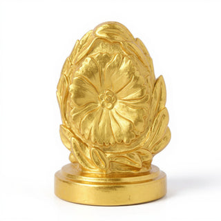Rosette Remnant with Frame Wall Plaque - 15.75-inch — Deep Gold finish