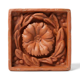 Rosette Remnant with Frame Wall Plaque - 15.75-inch — Metro finish