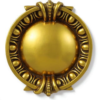 Round Dart & Egg Remnant Wall Plaque - 13-inch — Antique Gold finish
