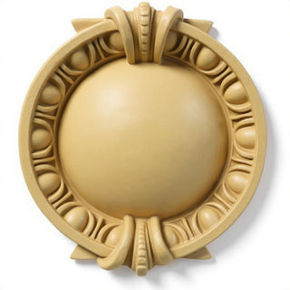 Round Dart & Egg Remnant Wall Plaque - 13-inch — Dusted Sand finish