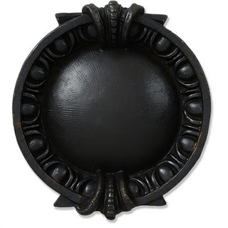 Round Dart & Egg Remnant Wall Plaque - 13-inch — Iron finish