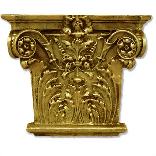 Corinthian Facade Wall Piece — Antique Gold finish