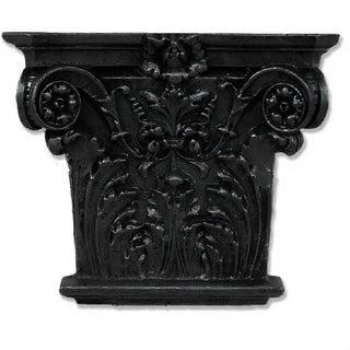 Corinthian Facade Wall Piece — Dusted Black finish