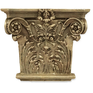 Corinthian Facade Wall Piece — Gothic Stone finish