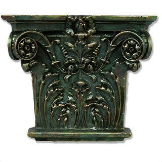 Corinthian Facade Wall Piece — Green Bronze finish