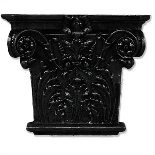 Corinthian Facade Wall Piece — Iron finish