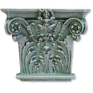 Corinthian Facade Wall Piece — Mossy Green finish