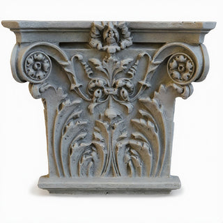 Corinthian Facade Wall Piece — Old Stone finish