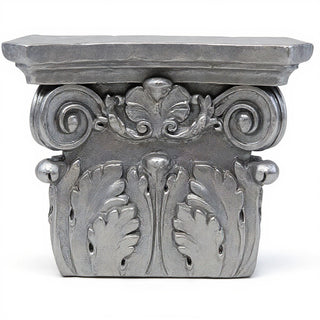 Pilaster Top Wall Piece — Aged Silver finish