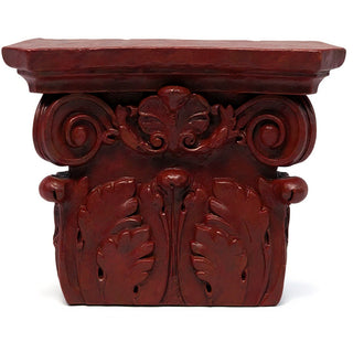 Pilaster Top Wall Piece — Rust finish