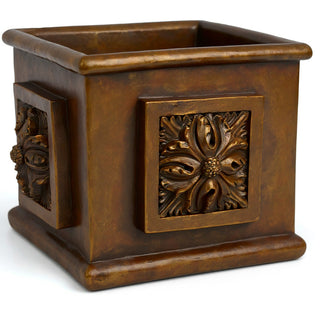 Carlo Square Planter — Bronze finish