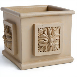 Carlo Square Planter — Museum Terracotta finish