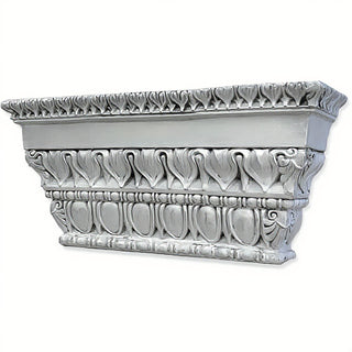 Dart and Egg Bracket — Silver finish