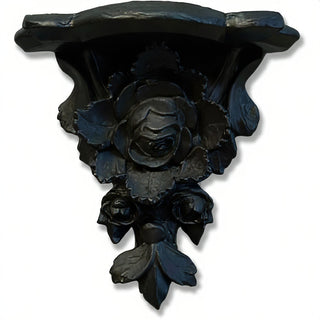 Rose Cluster Bracket Wall Bracket - 10-inch — Flat Black finish