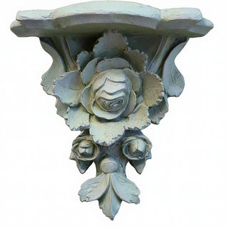 Rose Cluster Bracket Wall Bracket - 10-inch — Mossy Green finish