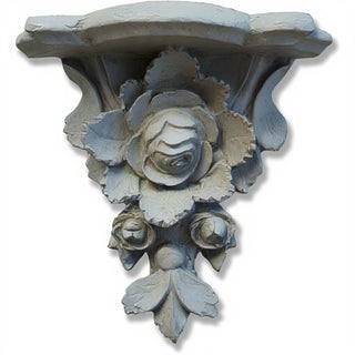 Rose Cluster Bracket Wall Bracket - 10-inch — Old Stone finish