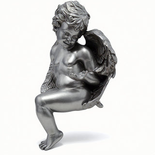 Angelic Innocence Statue - 11-inch — Aged Silver finish