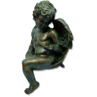 Angelic Innocence Statue - 11-inch — Green Bronze finish