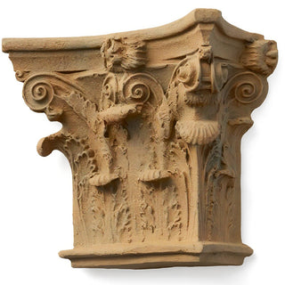 Corinthian Pilaster Top, Small Wall Piece — Gothic Stone finish