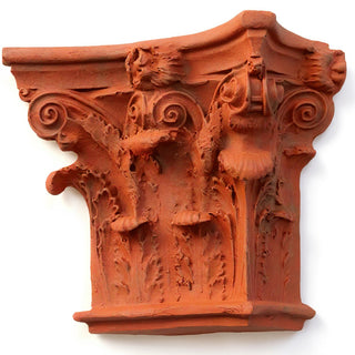 Corinthian Pilaster Top, Small Wall Piece — Metro finish