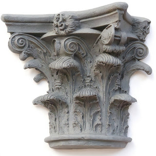 Half Corinthian Capital Wall Piece - 10-inch — Old Stone finish
