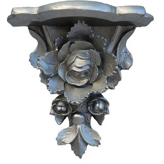 Rose Cluster Bracket, Large - 17.5-inch — Aged Silver finish