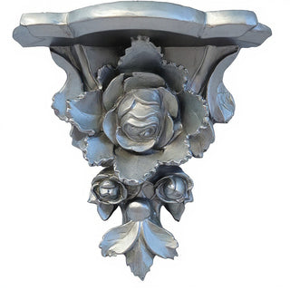 Rose Cluster Bracket, Large - 17.5-inch — Antique Silver finish