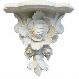 Rose Cluster Bracket, Large - 17.5-inch — Antique White finish